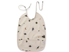 Liewood space sandy mix bib Lai
